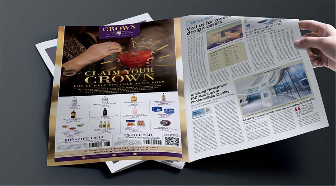 Pil Creative Group - Crown Wine & Spirits - Client Work